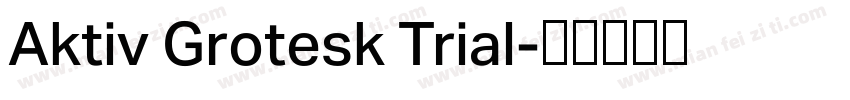 Aktiv Grotesk Trial字体转换